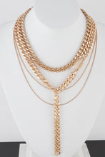Load image into Gallery viewer, Multi Layered Chain Link Necklace