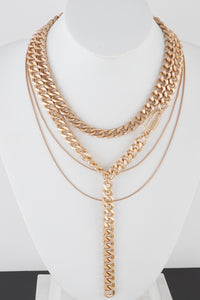 Multi Layered Chain Link Necklace