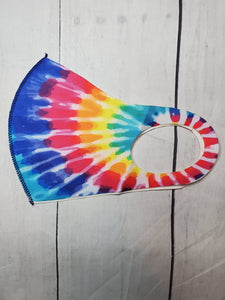 Tie Dye Polyester face covers