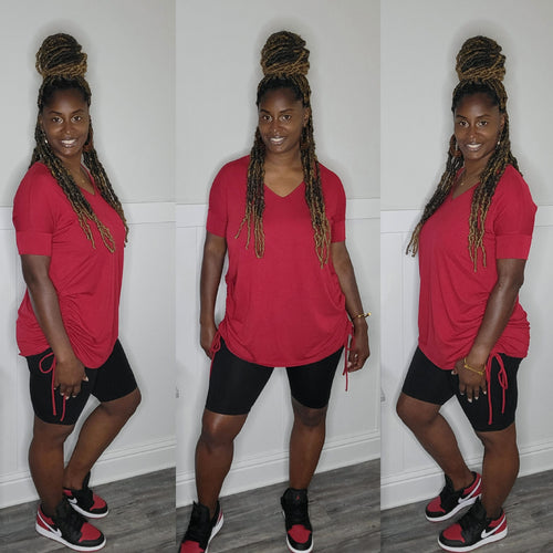 Lounge Set-Red and Black