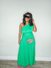 Load image into Gallery viewer, Summer Daze Cold Shoulder Maxi Dress-Kelly Green