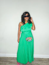 Load image into Gallery viewer, Summer Daze Cold Shoulder Maxi Dress-Kelly Green