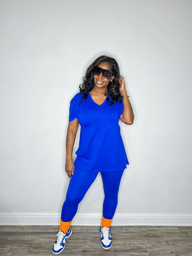 Split Up Set-Royal Blue