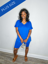 Load image into Gallery viewer, Plus Size Summer Chill Set-Ocean Blue
