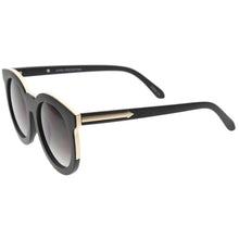 Load image into Gallery viewer, Round Sunglasses w/ gold trim