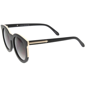 Round Sunglasses w/ gold trim
