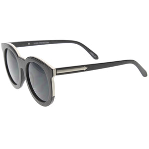Round Sunglasses w/ gold trim