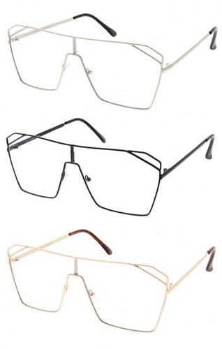 The Real Mccoy Clear Sunglasses