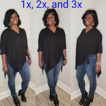 Load image into Gallery viewer, Joi Poncho Top Plus Size