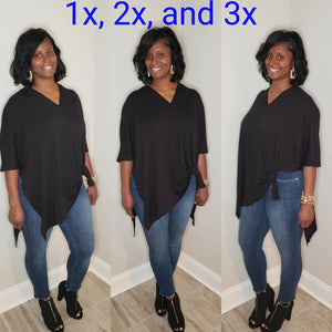 Joi Poncho Top Plus Size