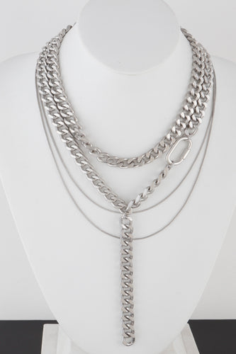Multi Layered Chain Link Necklace