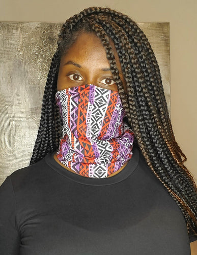 Tribal Print Face Gaiter
