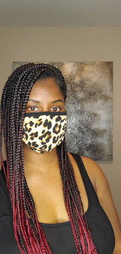 Leopard print mask