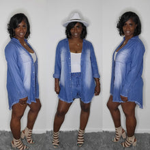 Load image into Gallery viewer, Chambray Short Set