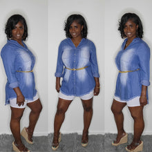 Load image into Gallery viewer, Chambray Short Set