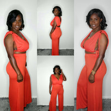 Load image into Gallery viewer, Palazzo Set-Red Orange