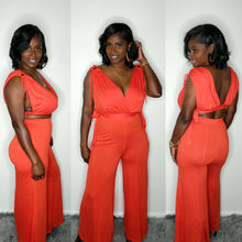 Load image into Gallery viewer, Palazzo Set-Red Orange