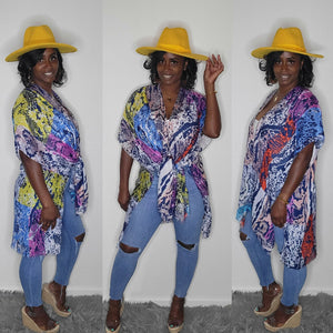 Spring Kimono-Snake Skin