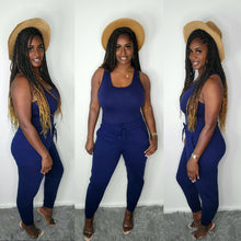 Load image into Gallery viewer, Tank Jogger Set-Navy