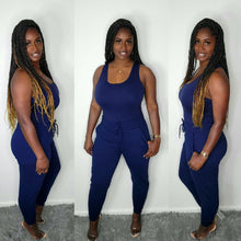 Load image into Gallery viewer, Tank Jogger Set-Navy