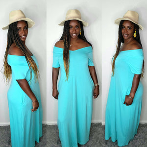 Lillian Maxi Dress-Mint