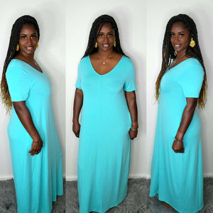 Lillian Maxi Dress-Mint