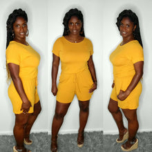 Load image into Gallery viewer, Spring Romper-Mustard