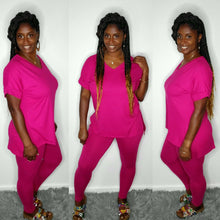 Load image into Gallery viewer, Just Chill Set-Magenta