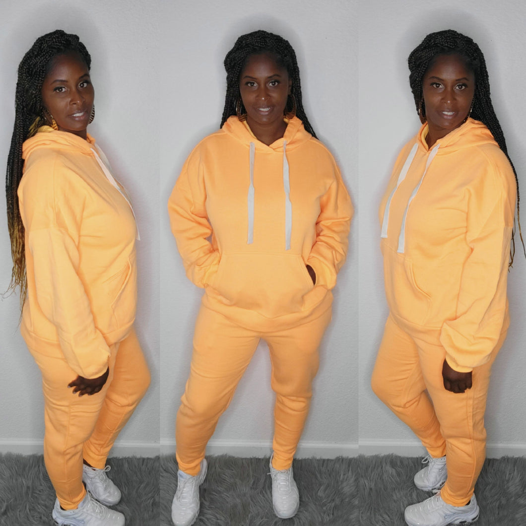 Hoodie set-orange