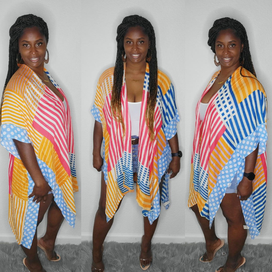 Spring Kimono-Yellow and orange
