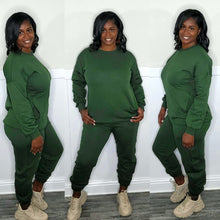 Load image into Gallery viewer, Pullover Jogger Set-Olive
