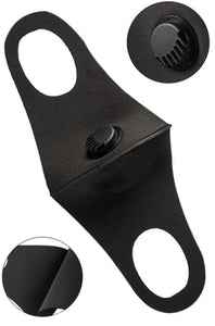 Polyester face covers with respirator