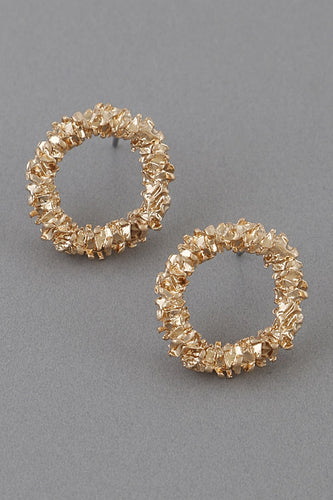 Hammered Circle Earrings