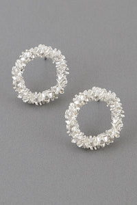 Hammered Circle Earrings