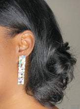 Load image into Gallery viewer, Rectangle Multi Stone Earrings