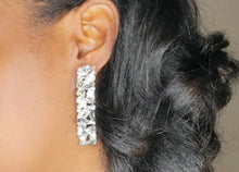 Load image into Gallery viewer, Rectangle Multi Stone Earrings