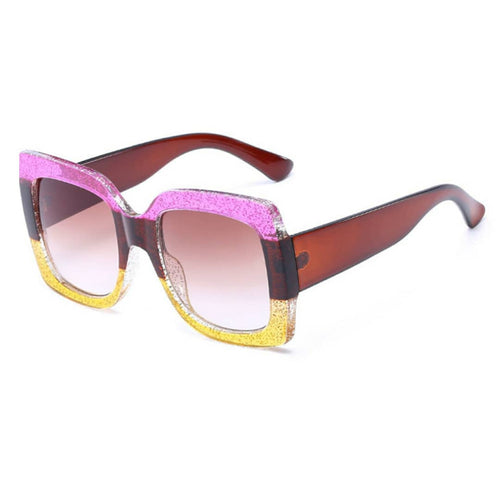 Luxury Retro Square Frame Sunglasses