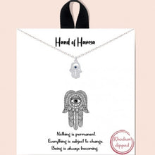 Load image into Gallery viewer, Hand of Hamsa Necklace
