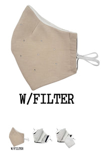 Rhinestone face cover