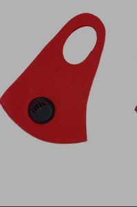 Polyester face covers with respirator