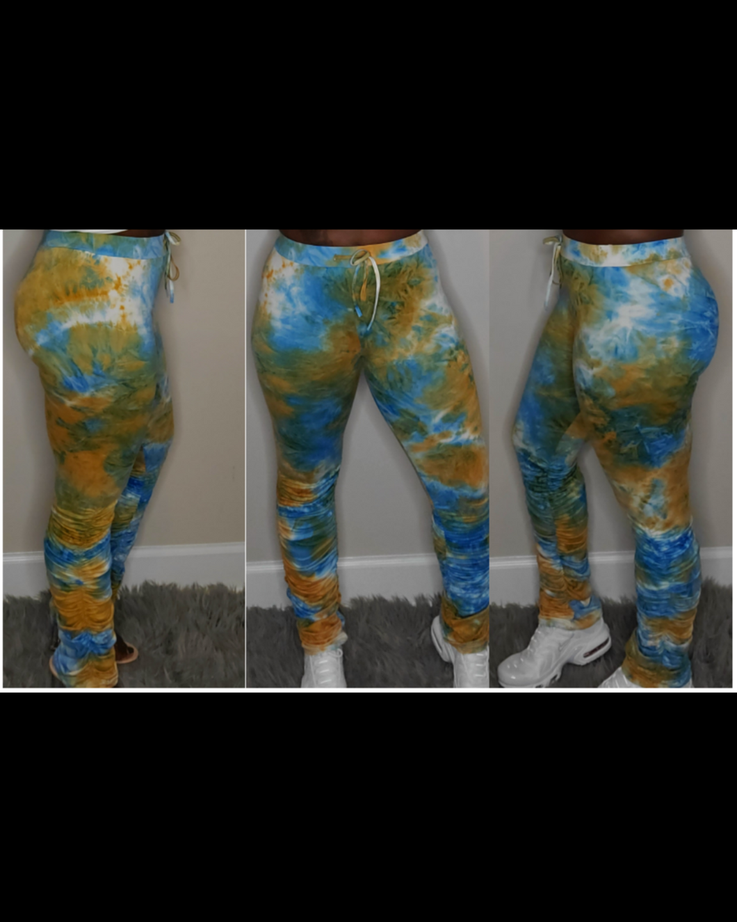 Tie Dye Stacked Joggers