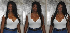 Split Bodysuit- White