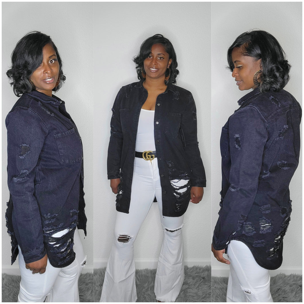 Es Denim Jacket-Black
