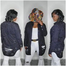 Load image into Gallery viewer, Es Denim Jacket-Black