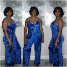 Load image into Gallery viewer, Ryan Jumpsuit-Blue Tie-dye