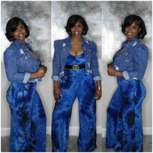 Load image into Gallery viewer, Ryan Jumpsuit-Blue Tie-dye