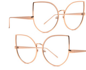 Queen Cat Eye Sunglasses-Clear