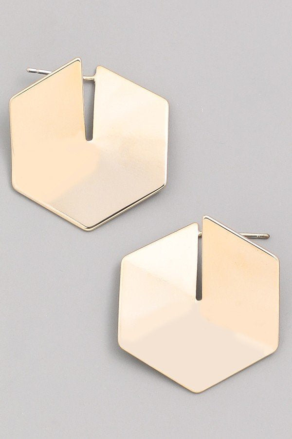 Hexagon Mini Earrings