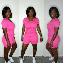 Load image into Gallery viewer, On Chill Short Set 2-Hot Pink - Sets